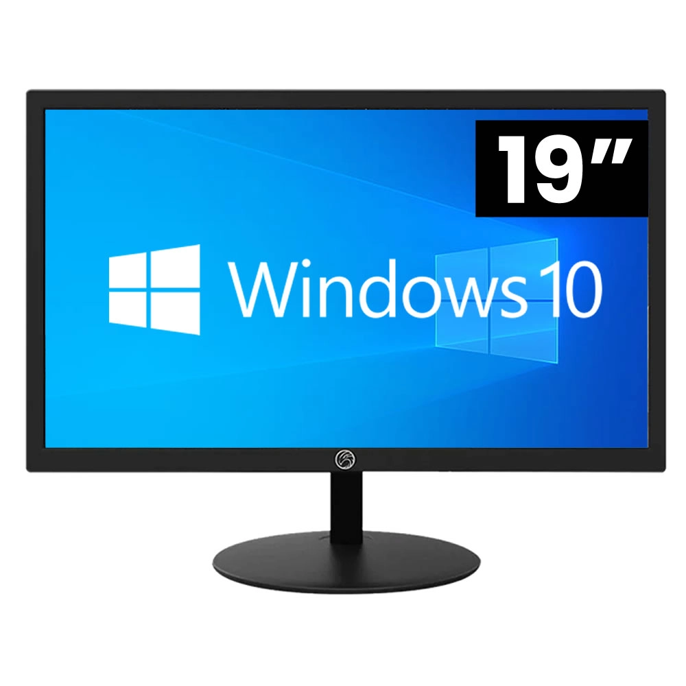 Computador Pc Cpu Completo Intel Core I5 8gb Ssd 128 Gb Hd 1 Tb Monitor 19" Windows 10