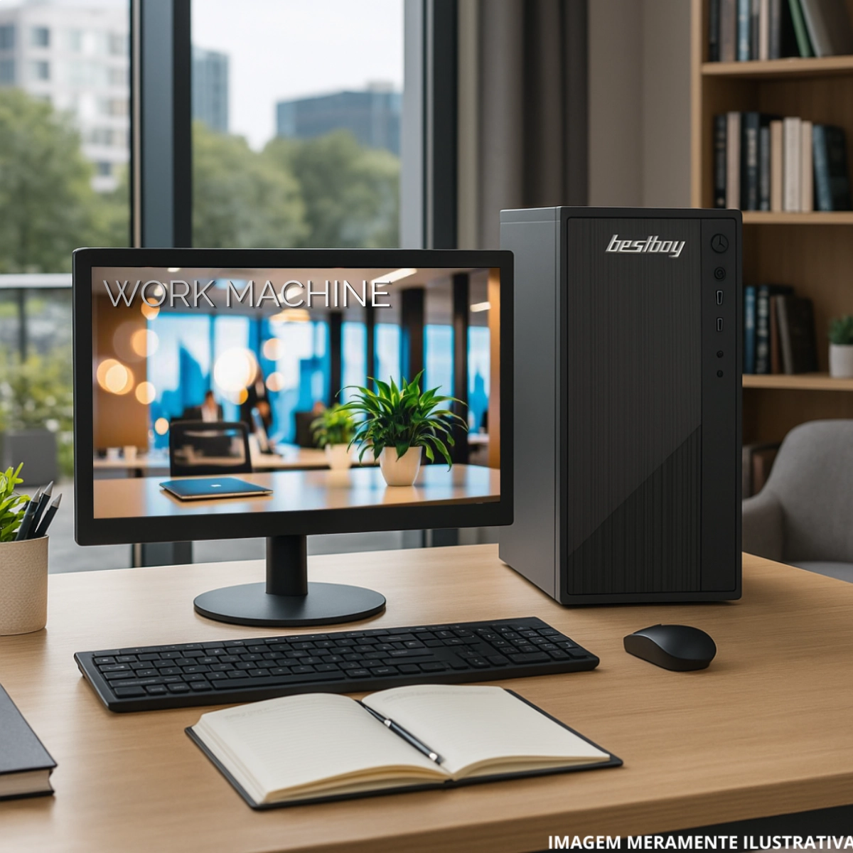 COMPUTADOR WORK MACHINE INTEL I7-4770 8GB SSD 240GB FONTE 350W