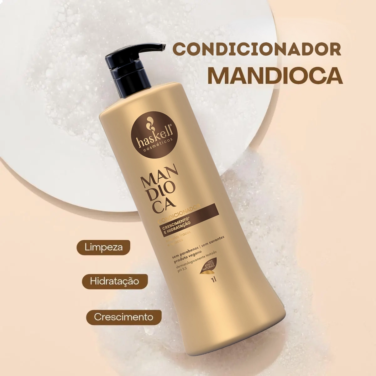 CONDICIONADOR CAPILAR MANDIOCA 1L HASKELL