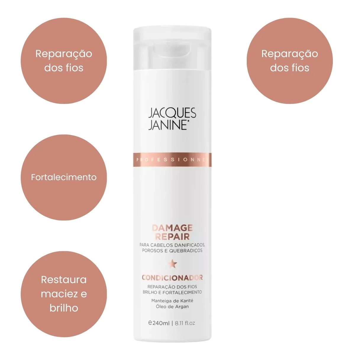 CONDICIONADOR REPARADOR DE DANOS JANINE JAQUES 240ML