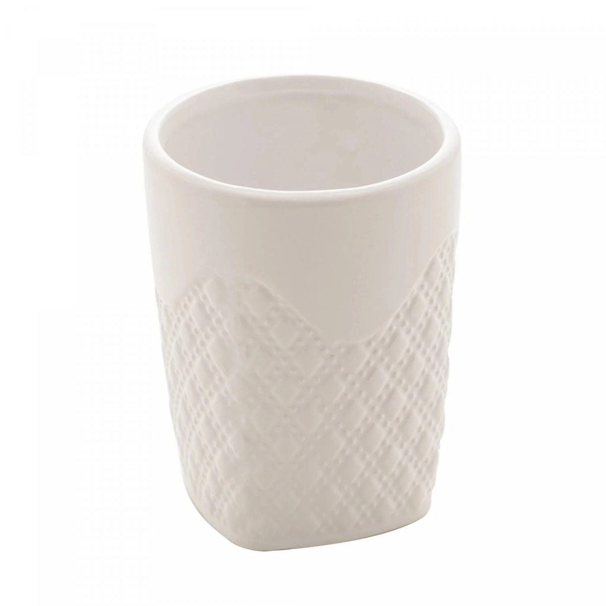 CONJUNTO 3 PEÇAS PARA BANHEIRO DE CERÂMICA SUMMIT BRANCO E PRATEADO