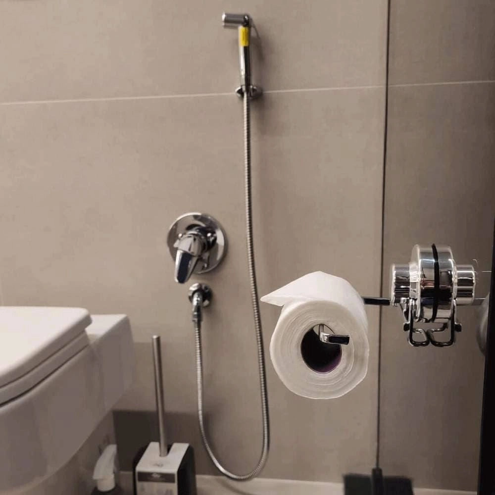 Conjunto de 5 Peças Schmitt para Banheiro com Ventosa Cromado Conjunto de 5 Peças Schmitt para Banheiro com Ventosa Cromado