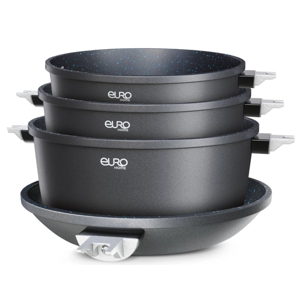 CONJUNTO DE PANELAS COLORSTONE 4 PEÇAS SMART CLICK COM CABO REMOVIVEL - AZUL CONJUNTO DE PANELAS COLORSTONE 4 PEÇAS SMART CLICK COM CABO REMOVIVEL - AZUL