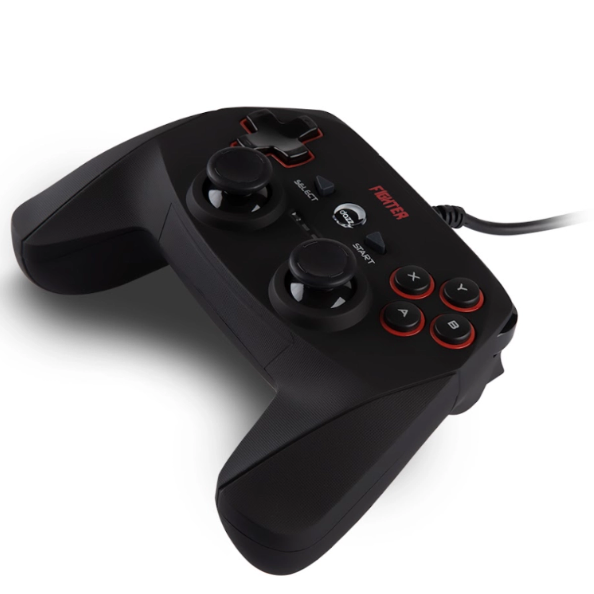 CONTROLE COM FIO DOUBLE SHOCK FIGHTER USB 2.0 PC E PS3