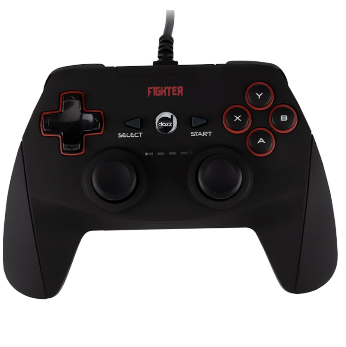 CONTROLE COM FIO DOUBLE SHOCK FIGHTER USB 2.0 PC E PS3