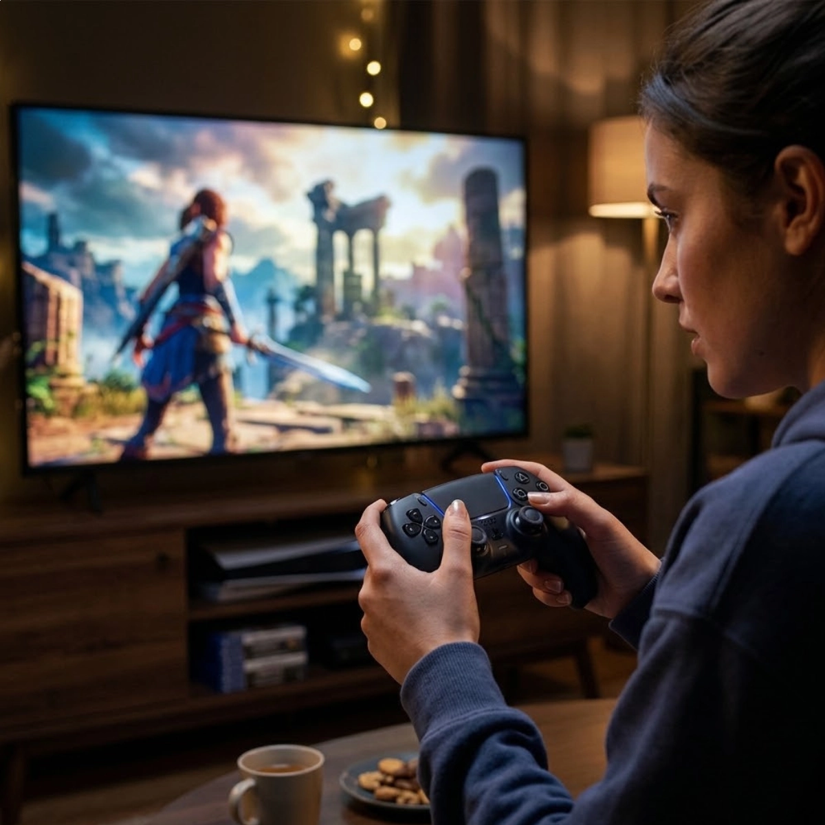 CONTROLE SEM FIO SONY PLAYSTATION 5 DUALSENSE MIDNIGHT BLACK CONTROLE SEM FIO SONY PLAYSTATION 5 DUALSENSE MIDNIGHT BLACK