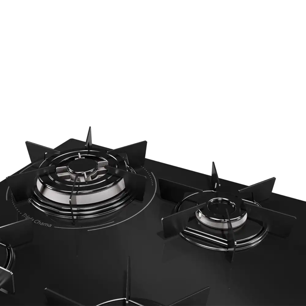 COOKTOP 4 BOCAS A GÁS MUELLER MESA DE VIDRO TRIPLA CHAMA MCG4BC BIVOLT