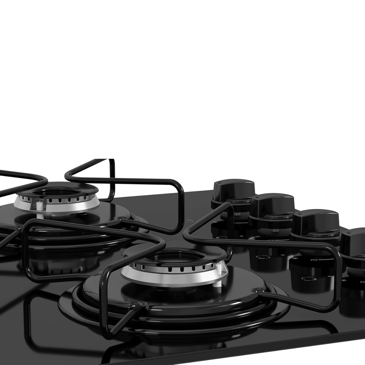 Cooktop 4 Bocas Itatiaia Essencial com Mesa de Vidro Temperado Preto Bivolt Cooktop 4 Bocas Itatiaia Essencial com Mesa de Vidro Temperado Preto Bivolt