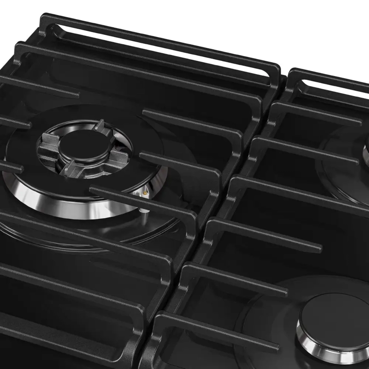COOKTOP 5 BOCAS A GÁS MUELLER MESA DE VIDRO COM TRIPLA CHAMA MCG5BM BIVOLT
