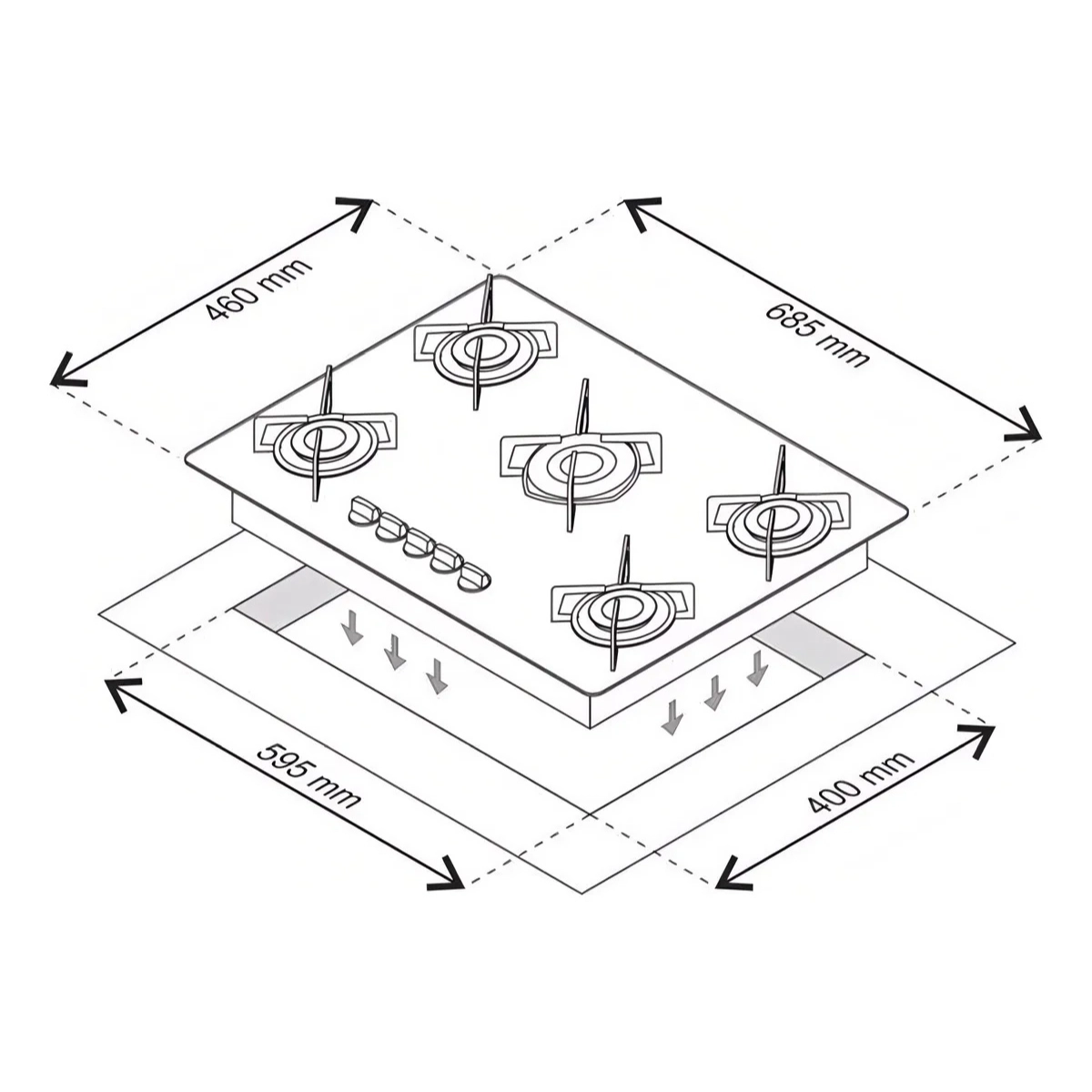 COOKTOP 5 BOCAS CHAMALUX BIVOLT ULTRA CHAMA TREMPE ARAMADA ROSA COOKTOP 5 BOCAS CHAMALUX BIVOLT ULTRA CHAMA TREMPE ARAMADA ROSA