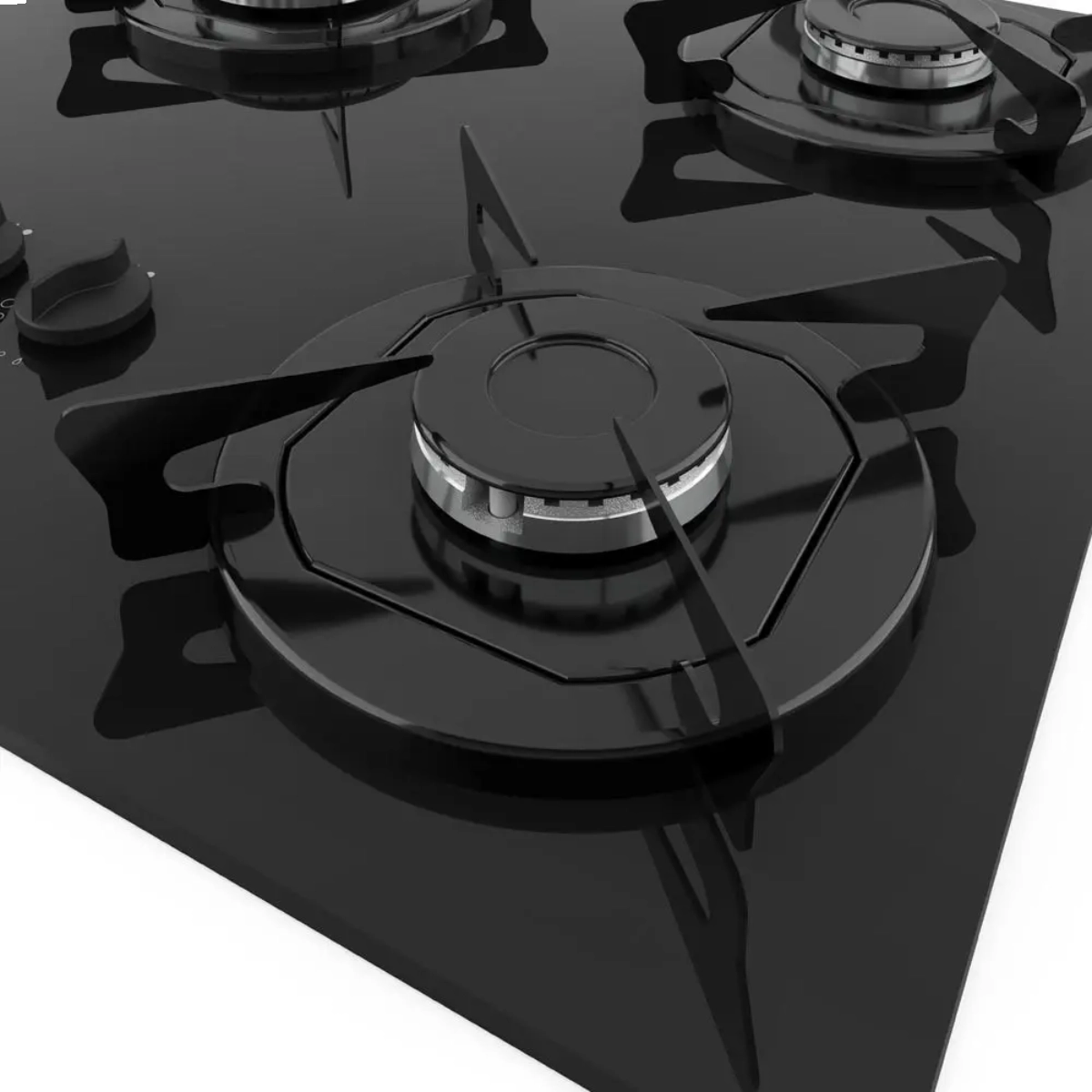 COOKTOP A GÁS FOGATTI 5 BOCAS VIDRO TEMPERADO PRETO BIVOLT COOKTOP A GÁS FOGATTI 5 BOCAS VIDRO TEMPERADO PRETO BIVOLT