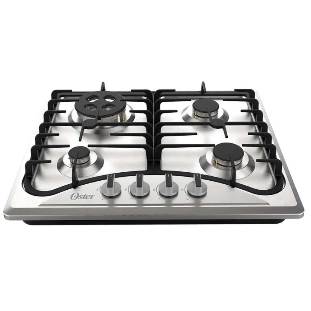 Cooktop a Gás Inox 4 Bocas Oster Premium Semiprofissional Bivolt Cooktop a Gás Inox 4 Bocas Oster Premium Semiprofissional Bivolt