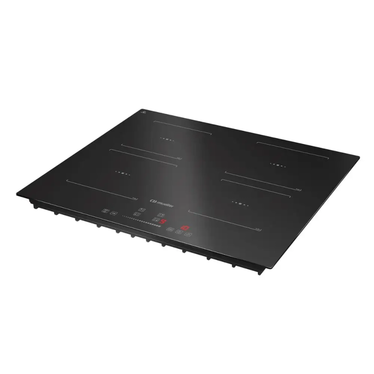 COOKTOP DE INDUÇÃO MUELLER 4 BOCAS 7200W PAINEL TOUCH 220V PRETO