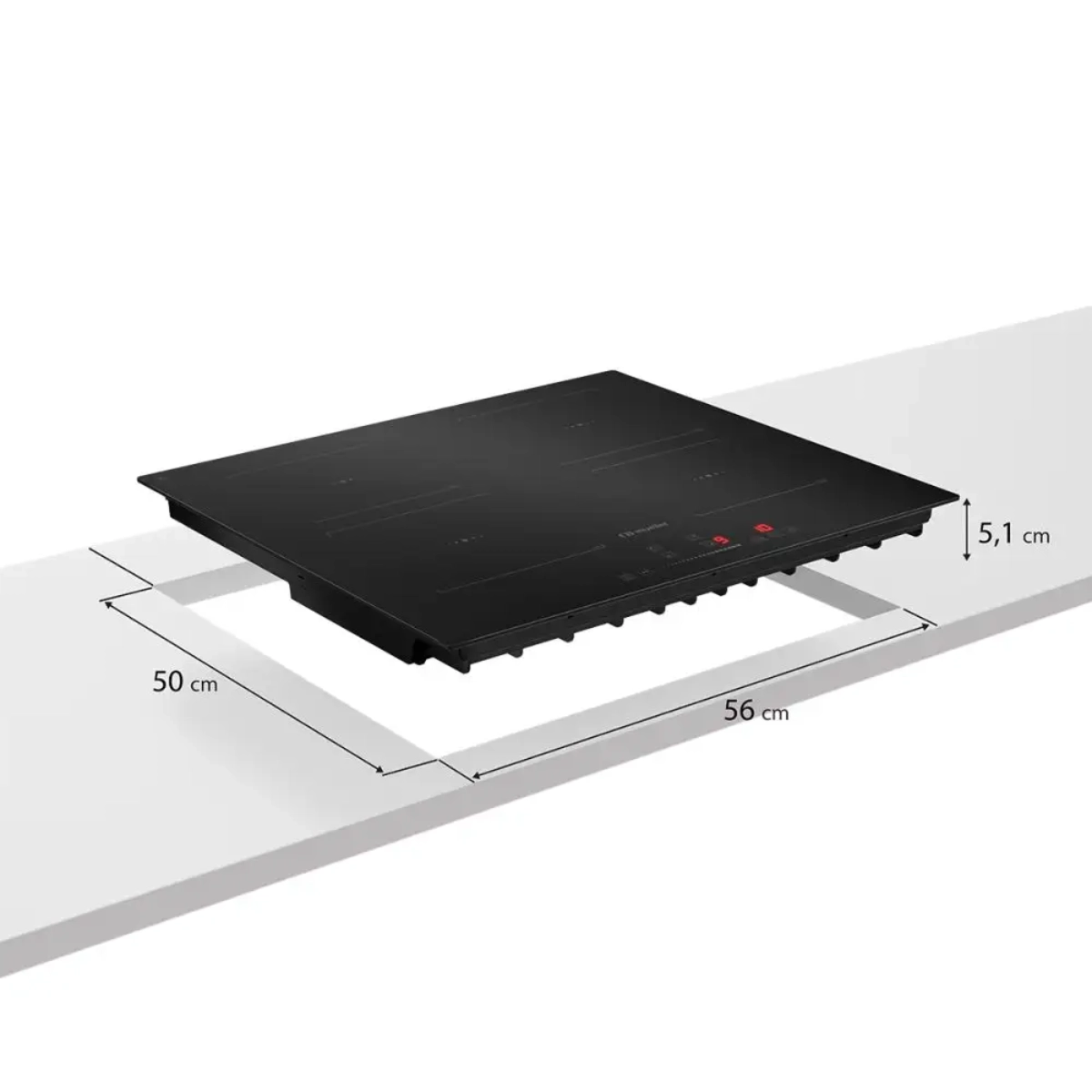 COOKTOP DE INDUÇÃO MUELLER 4 BOCAS 7200W PAINEL TOUCH 220V PRETO