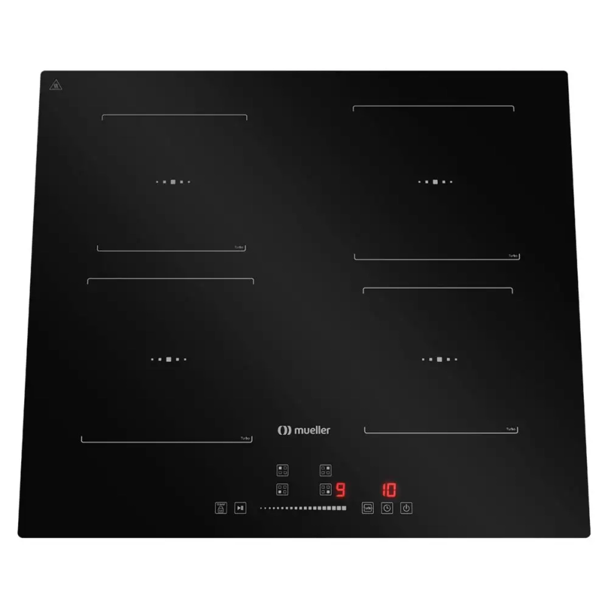 COOKTOP DE INDUÇÃO MUELLER 4 BOCAS 7200W PAINEL TOUCH 220V PRETO