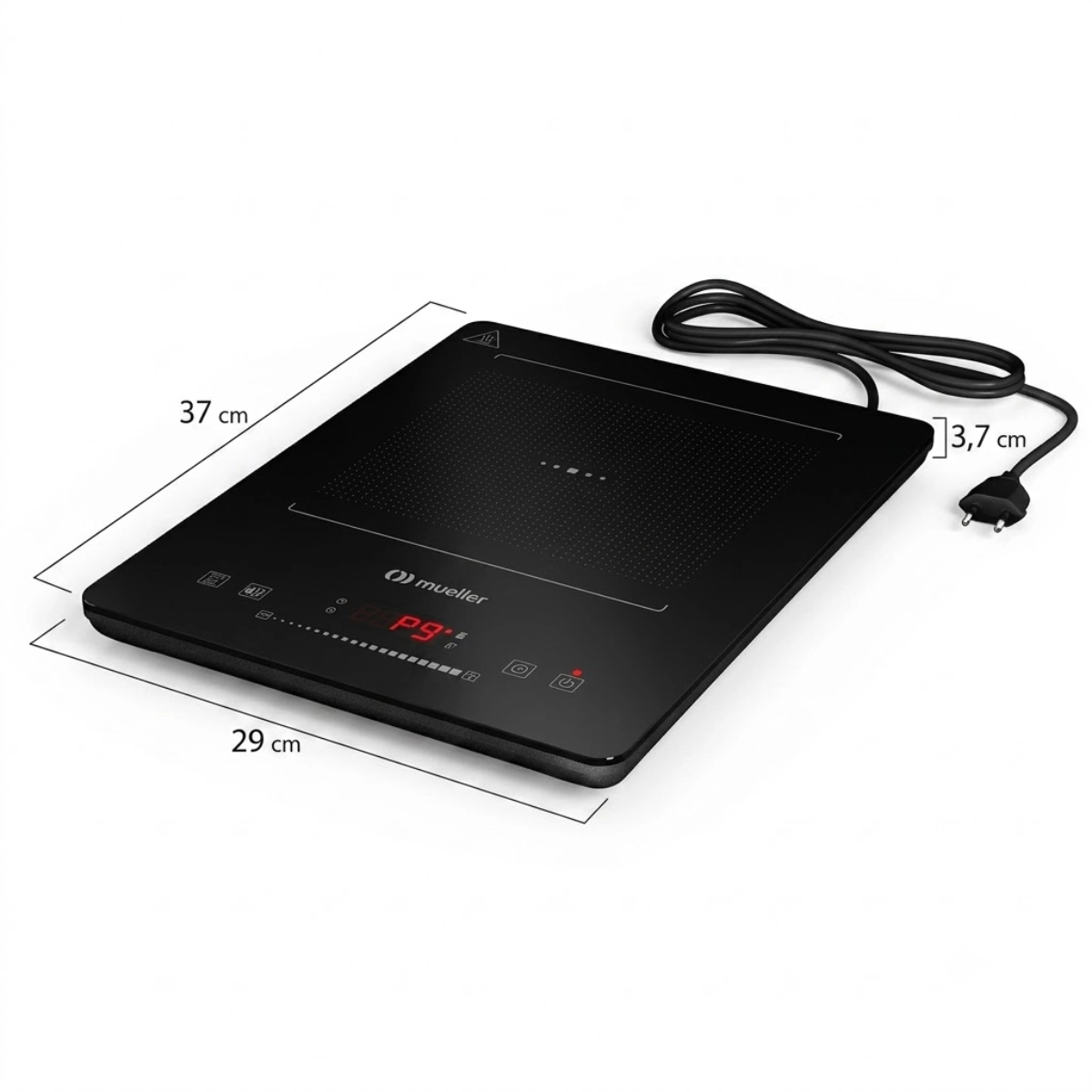 COOKTOP DE INDUÇÃO PORTÁTIL MUELLER 1 BOCA MCN1BK BIVOLT COOKTOP DE INDUÇÃO PORTÁTIL MUELLER 1 BOCA MCN1BK BIVOLT