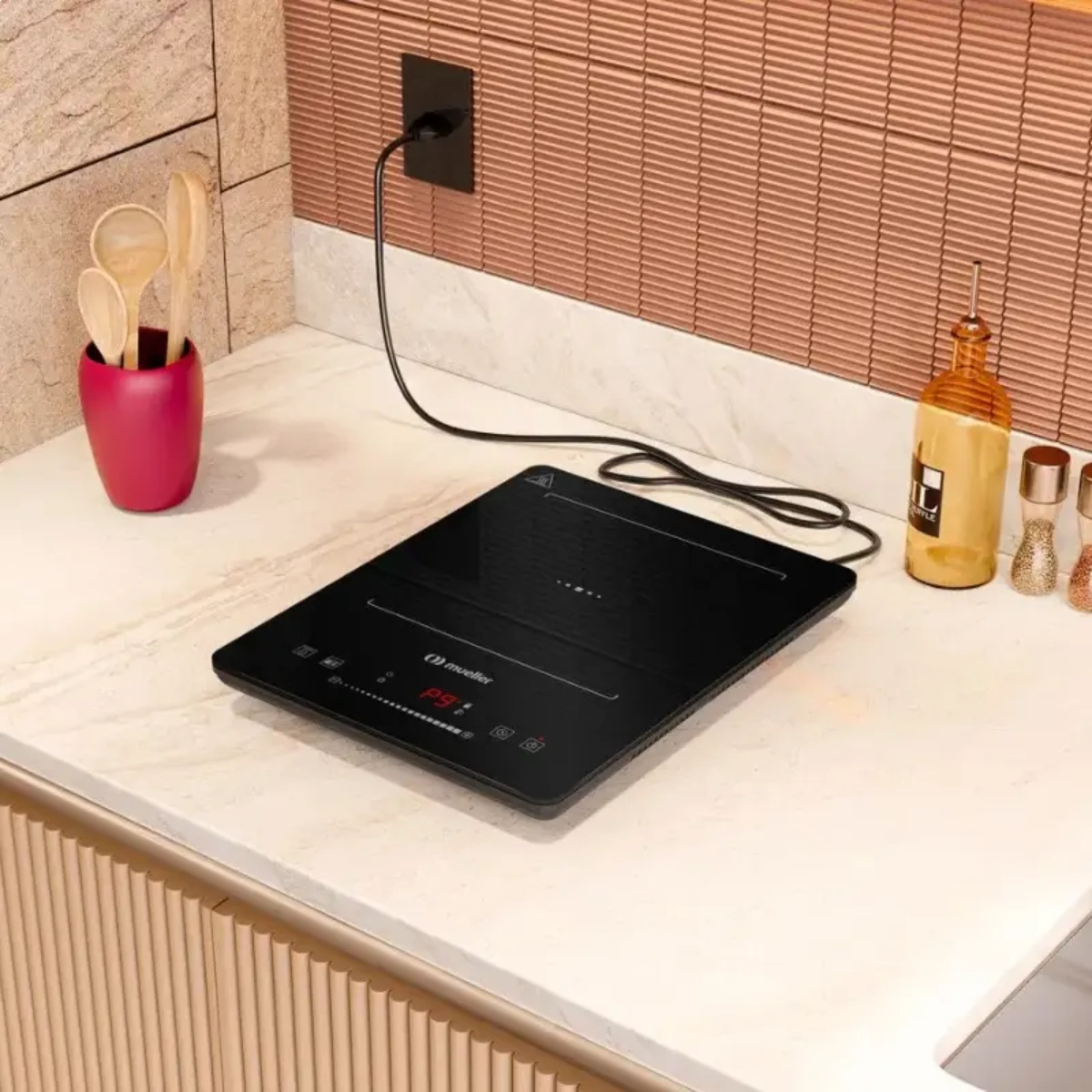 COOKTOP DE INDUÇÃO PORTÁTIL MUELLER 1 BOCA MCN1BK BIVOLT COOKTOP DE INDUÇÃO PORTÁTIL MUELLER 1 BOCA MCN1BK BIVOLT