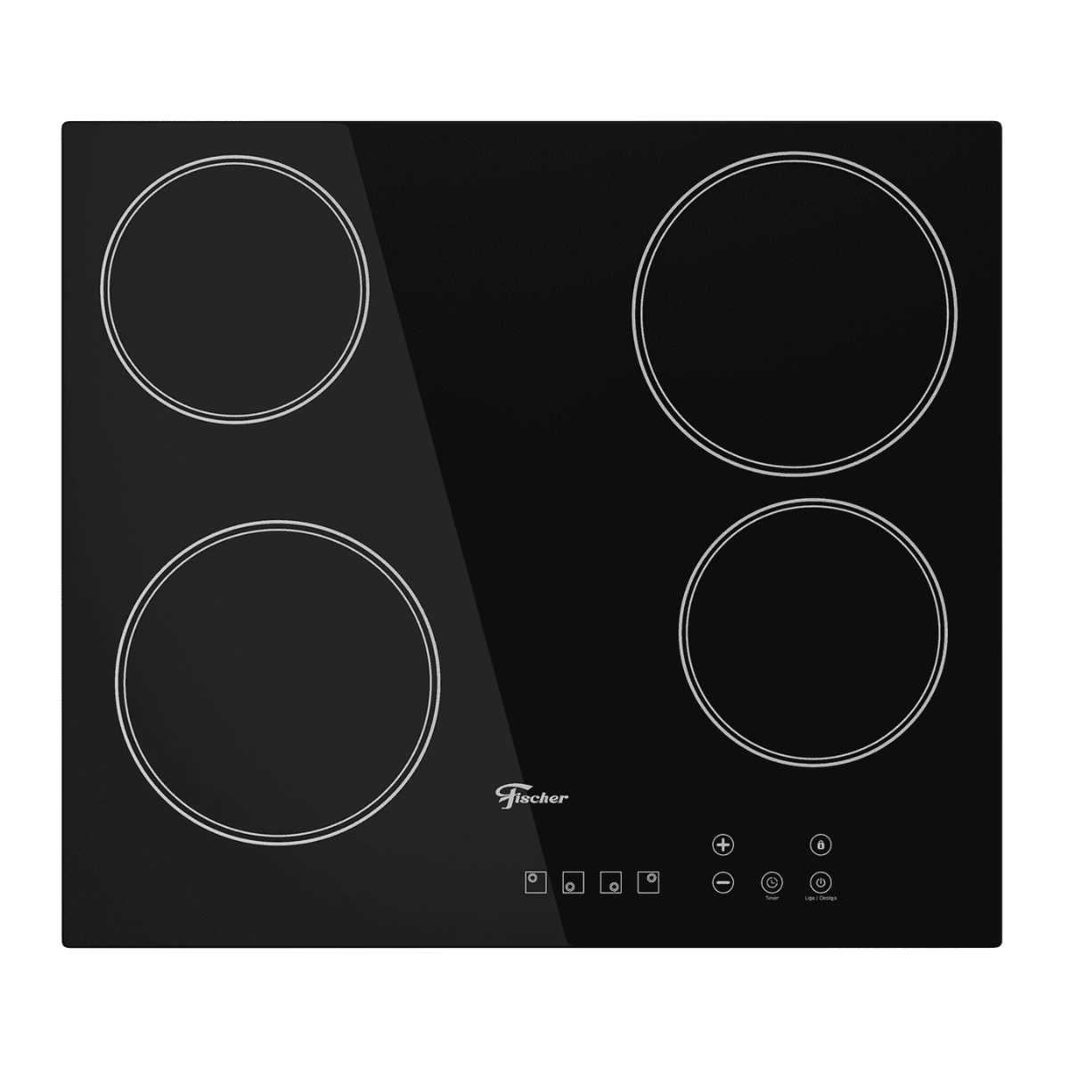 COOKTOP ELÉTRICO 4 BOCAS COM TOUCH SCREEN VITROCERÂMICA 220V FISCHER COOKTOP ELÉTRICO 4 BOCAS COM TOUCH SCREEN VITROCERÂMICA 220V FISCHER