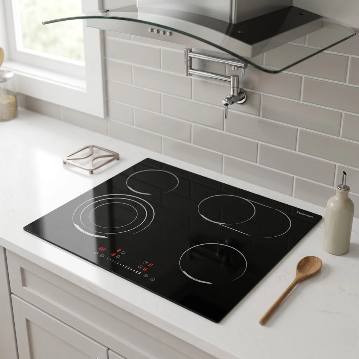 Cooktop Eletrico Vitroceramico 4 Zonas 60cm Cuisinart 220v Preto Cooktop Eletrico Vitroceramico 4 Zonas 60cm Cuisinart 220v Preto