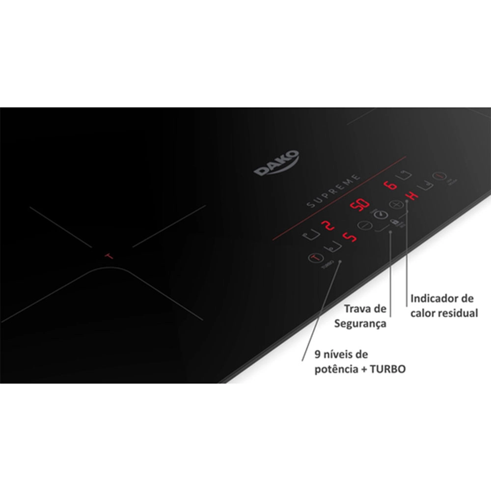 Cooktop Ind Dako Supreme 4 Zonas 220v Cooktop Ind Dako Supreme 4 Zonas 220v