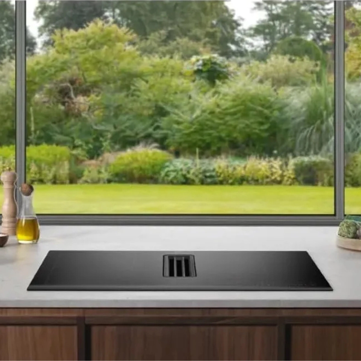 COOKTOP INDUÇÃO 2 EM 1 COM COIFA ELECTROLUX IE8CH PRETO