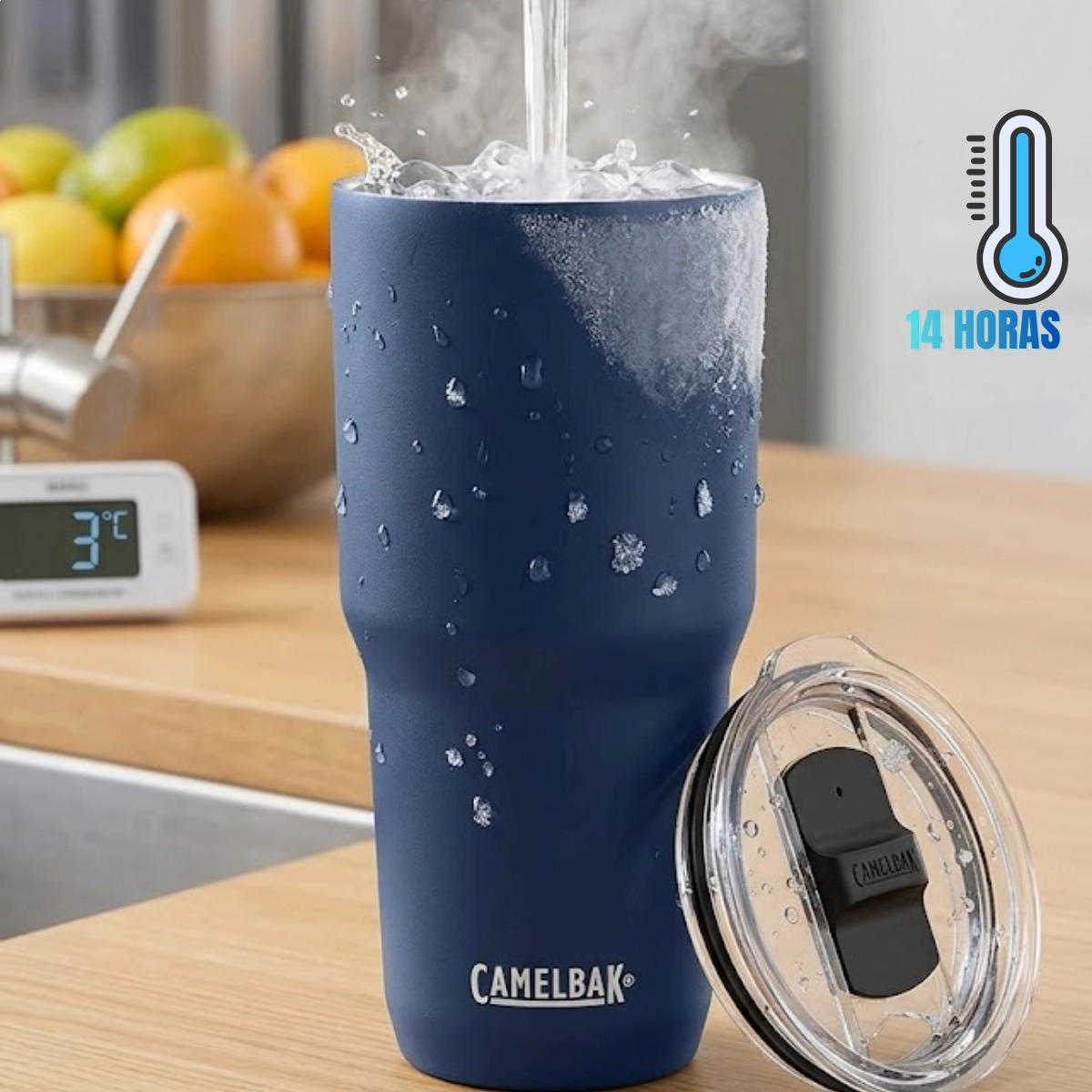 Copo Thumbler 0,9l Azul Escuro Nautika