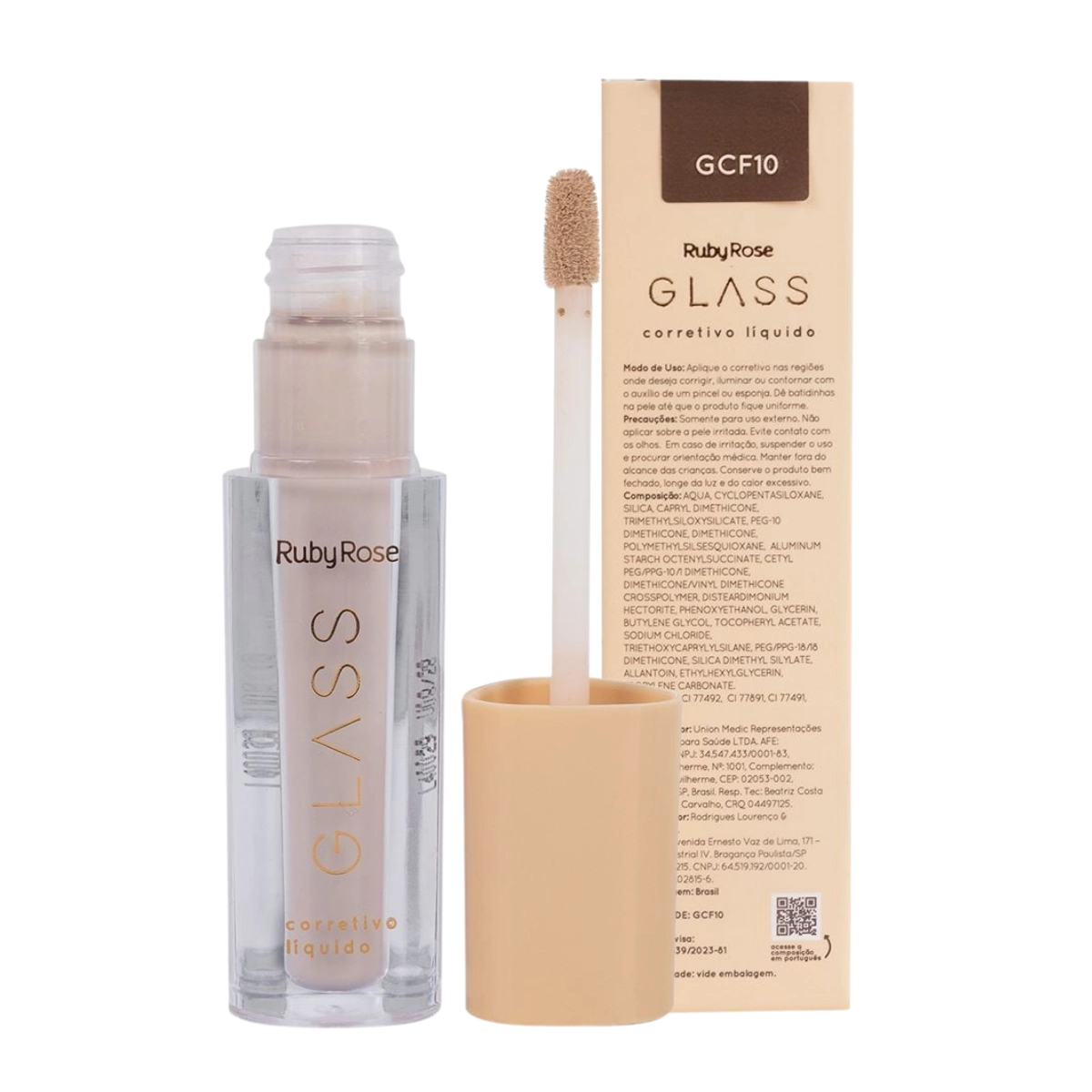 CORRETIVO LÍQUIDO GCF10 GLASS RUBY ROSE