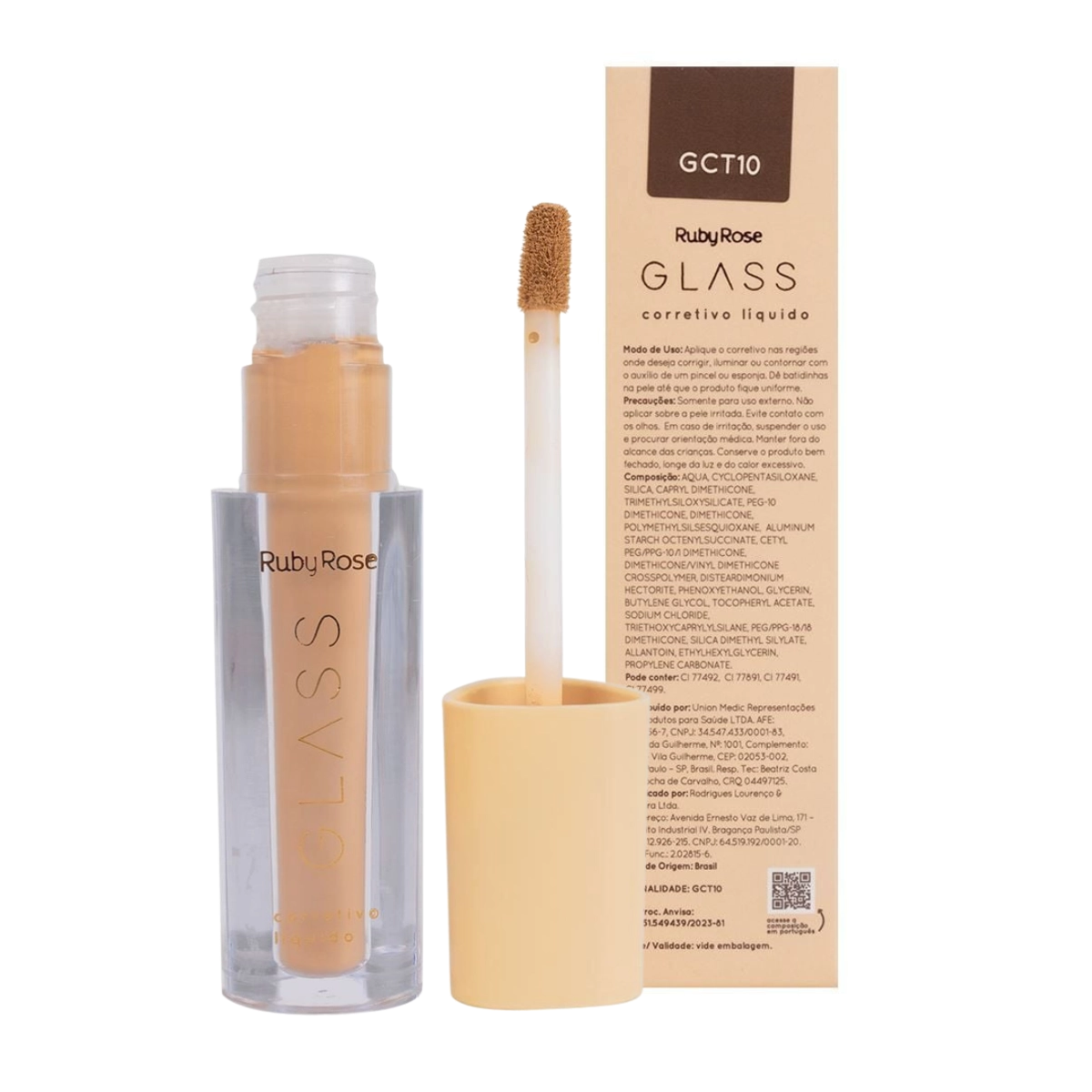 CORRETIVO LÍQUIDO GCT10 GLASS RUBY ROSE CORRETIVO LÍQUIDO GCT10 GLASS RUBY ROSE