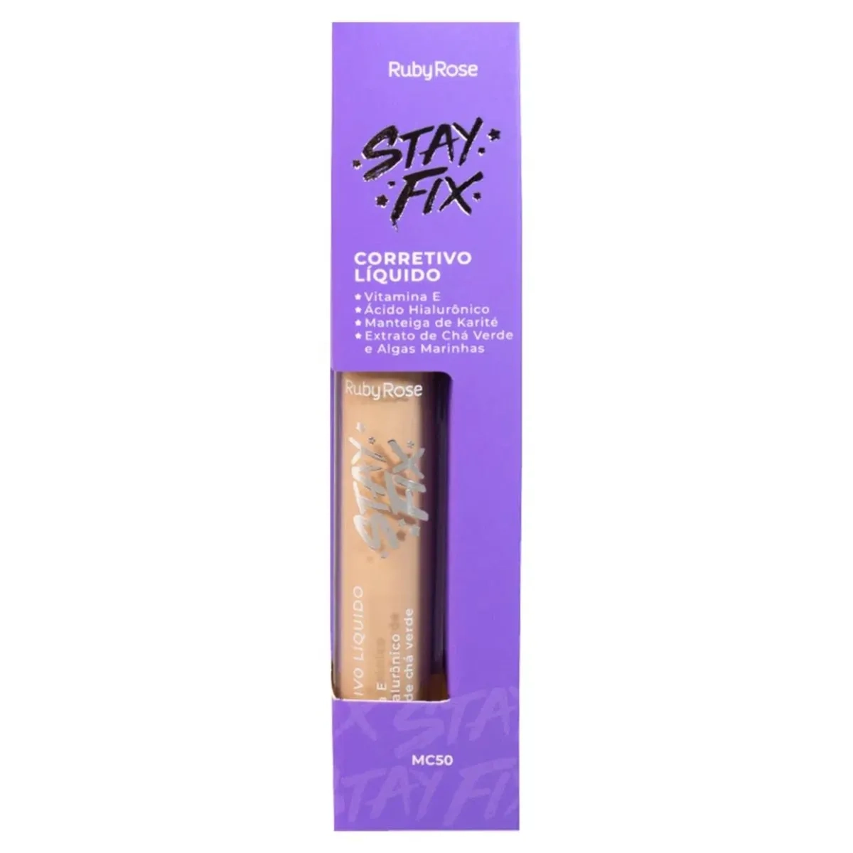 CORRETIVO LÍQUIDO RUBY ROSE STAY FIX TOM MC50 CORRETIVO LÍQUIDO RUBY ROSE STAY FIX TOM MC50