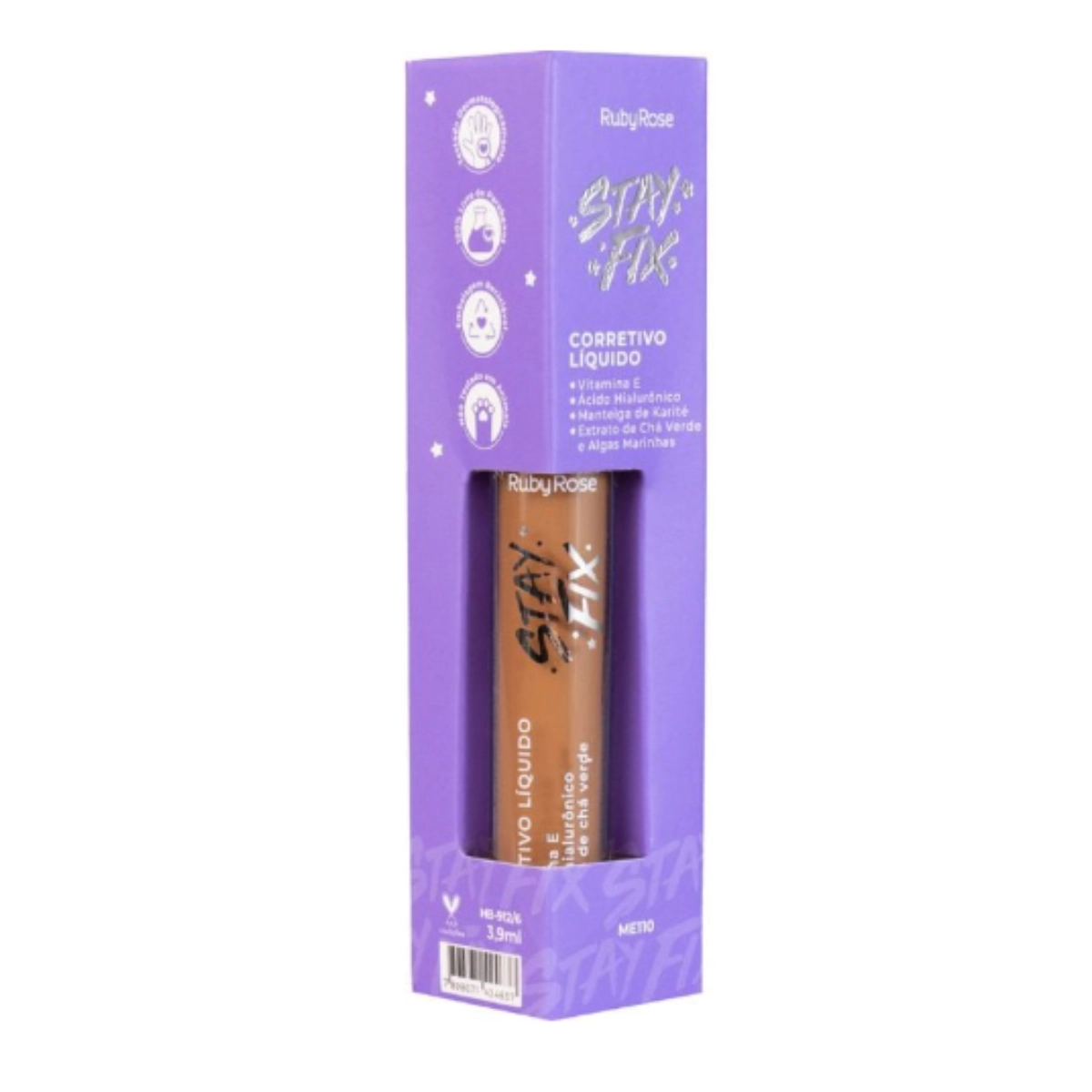 CORRETIVO LÍQUIDO RUBY ROSE STAY FIX TOM ME110