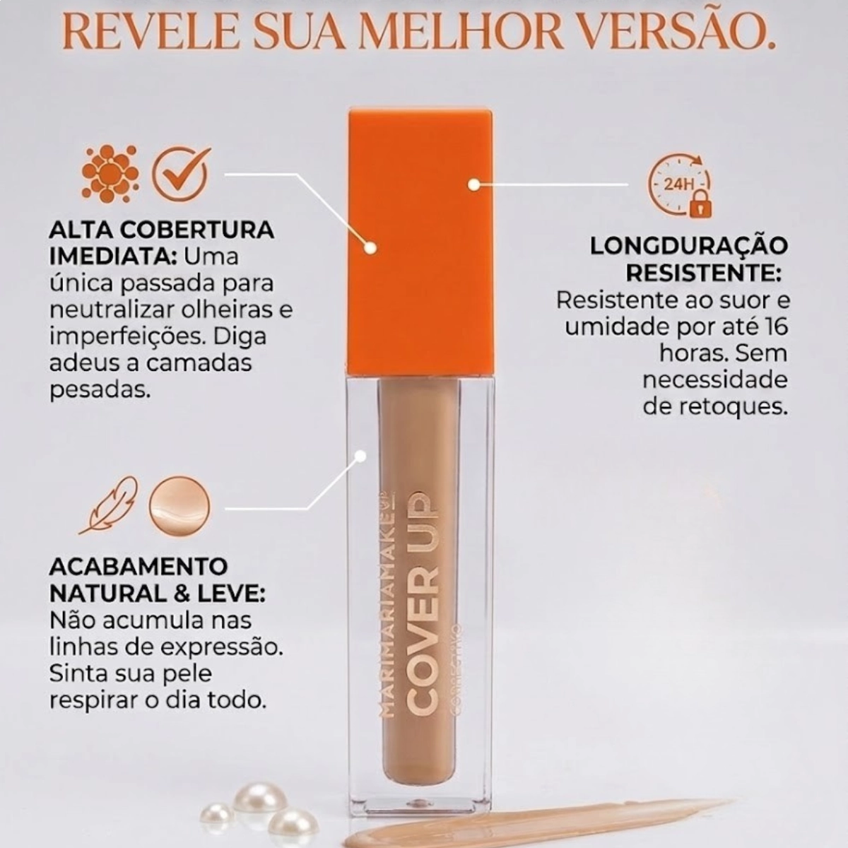 CORRETIVO LIQUIDO COVER MARIA MARIA 8G UP MC06