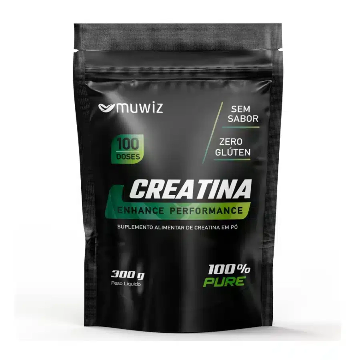 CREATINA MONOHIDRATADA EM PO MUWIZ 300G SEM SABOR CREATINA MONOHIDRATADA EM PO MUWIZ 300G SEM SABOR