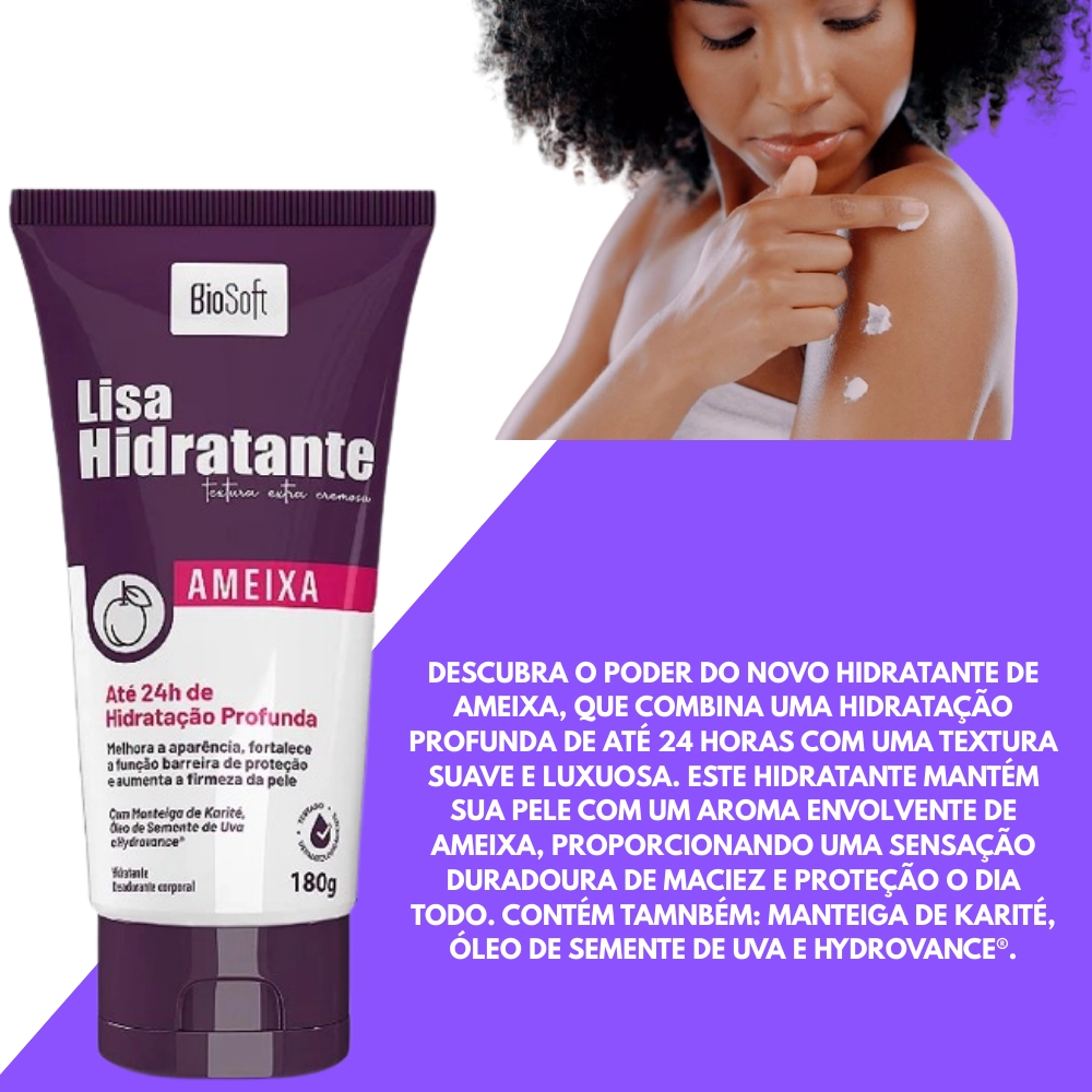 Creme Hidratante Corporal Ameixa Bio Soft