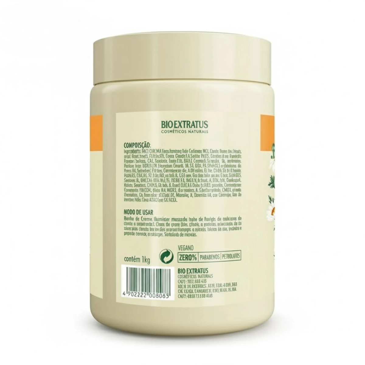 CREME ILUMINADOR CAMOMILA E GIRASSOL BIO EXTRATUS 1KG CREME ILUMINADOR CAMOMILA E GIRASSOL BIO EXTRATUS 1KG