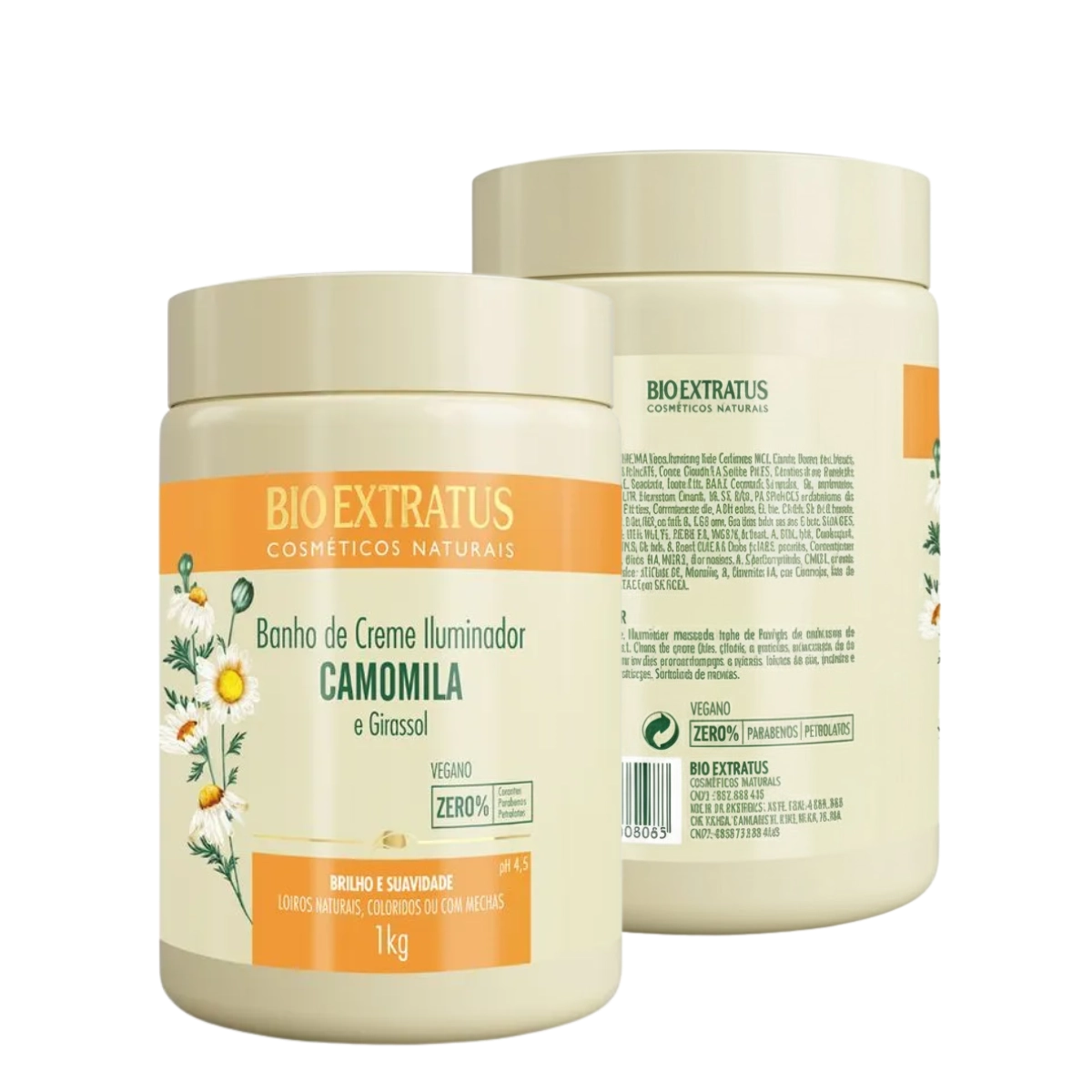 CREME ILUMINADOR CAMOMILA E GIRASSOL BIO EXTRATUS 1KG CREME ILUMINADOR CAMOMILA E GIRASSOL BIO EXTRATUS 1KG