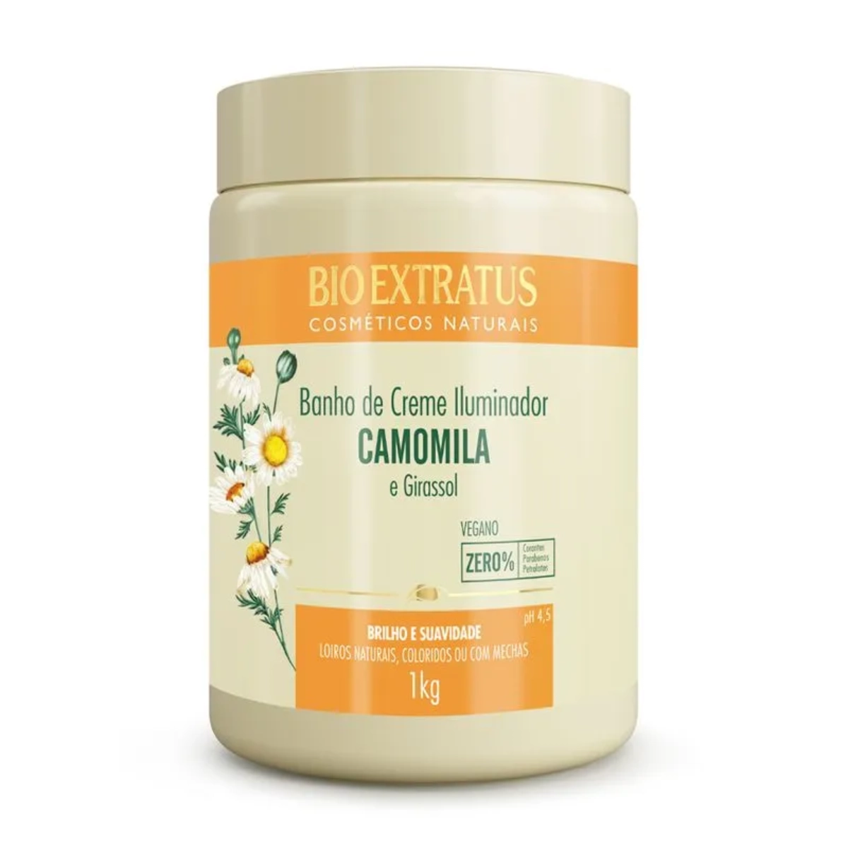 CREME ILUMINADOR CAMOMILA E GIRASSOL BIO EXTRATUS 1KG CREME ILUMINADOR CAMOMILA E GIRASSOL BIO EXTRATUS 1KG