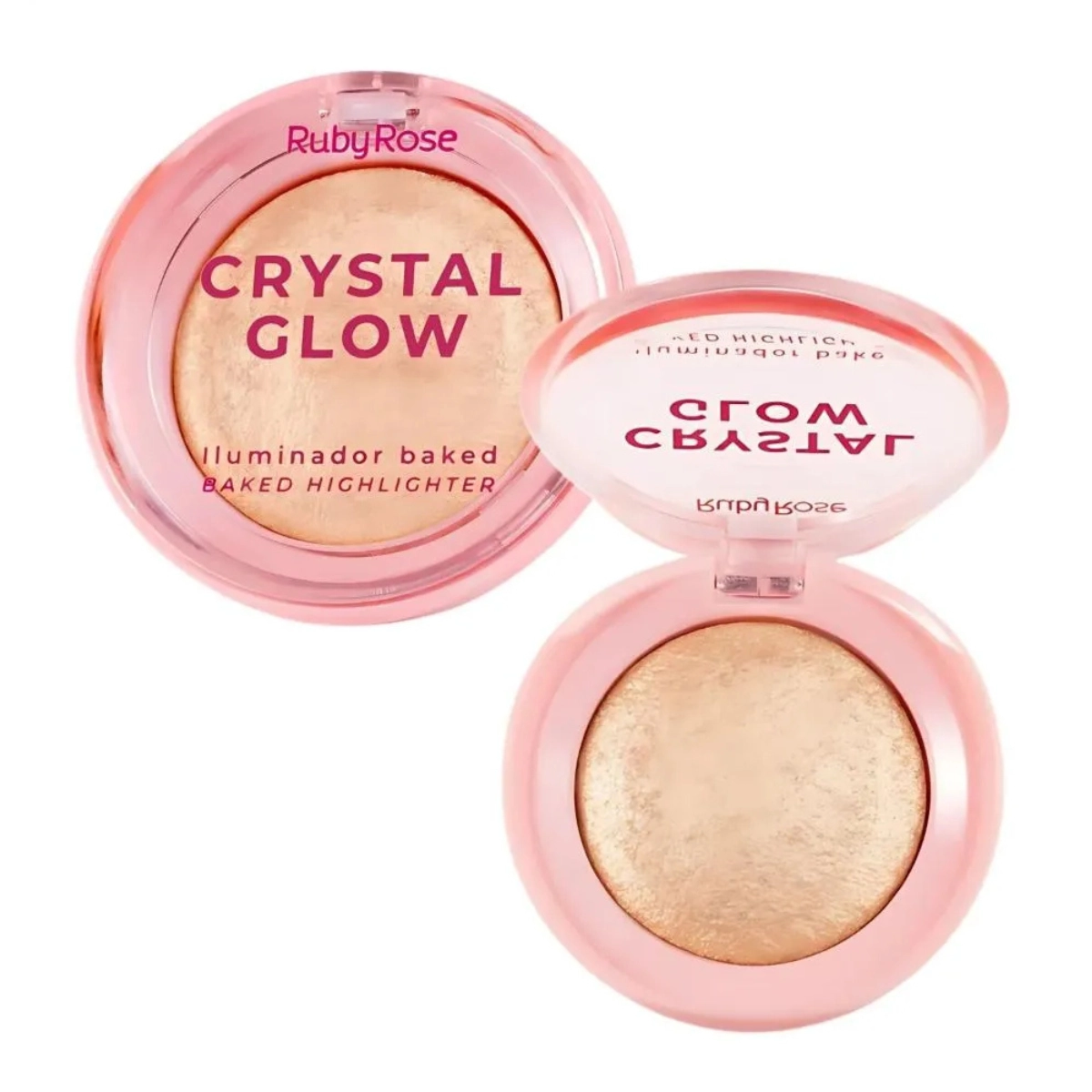 CRYSTAL GLOW ILUMINADOR BAKED SOLAR FLARE HBM7007 RUBYROSE