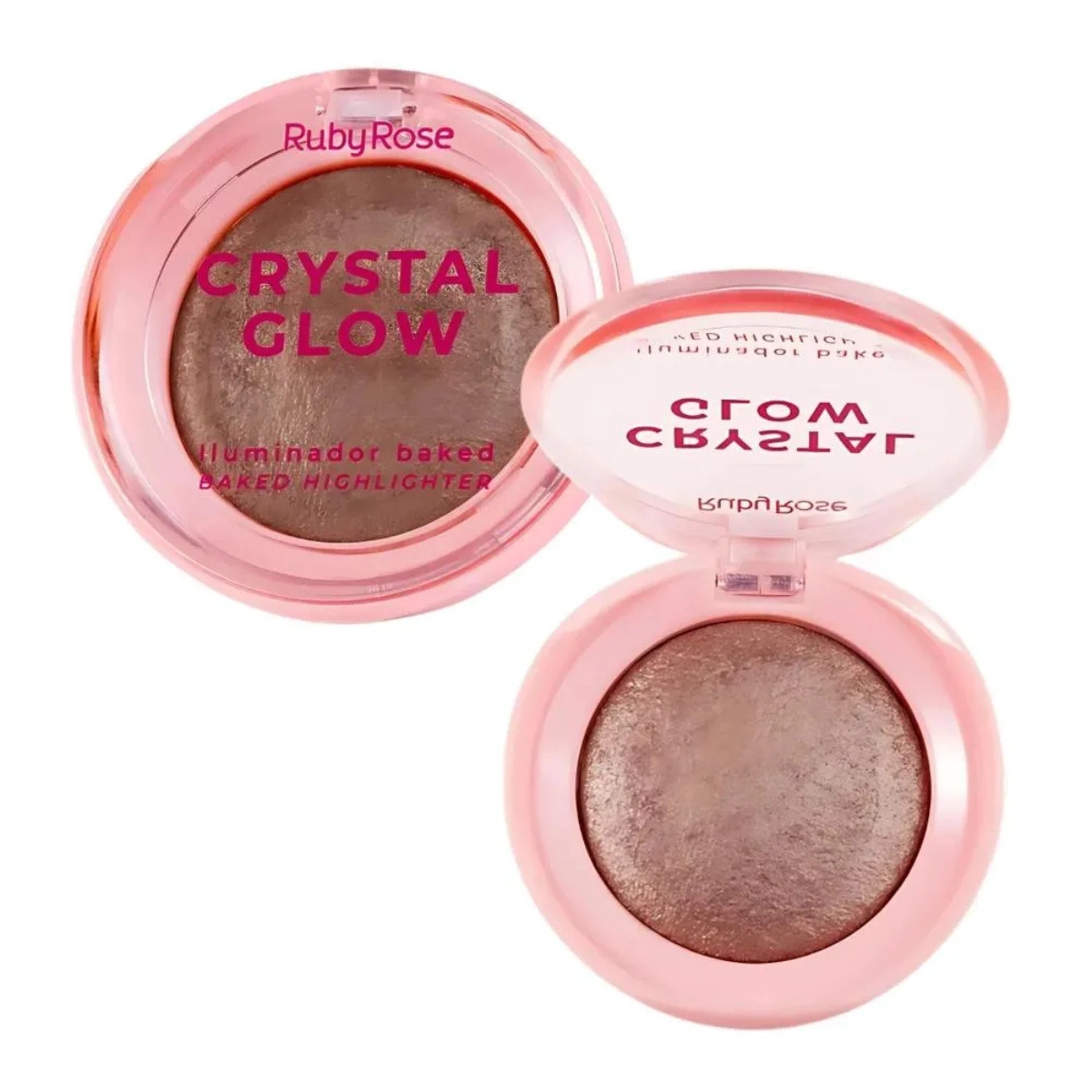 CRYSTAL GLOW ILUMINADOR BRONZE BLISS HBM7008 RUBY ROSE