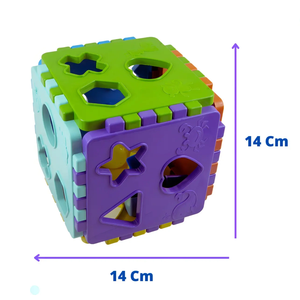 CUBO EDUCATIVO DE ENCAIXAR FORMAS EDUCA MAIS KENDY BEBE CUBO EDUCATIVO DE ENCAIXAR FORMAS EDUCA MAIS KENDY BEBE
