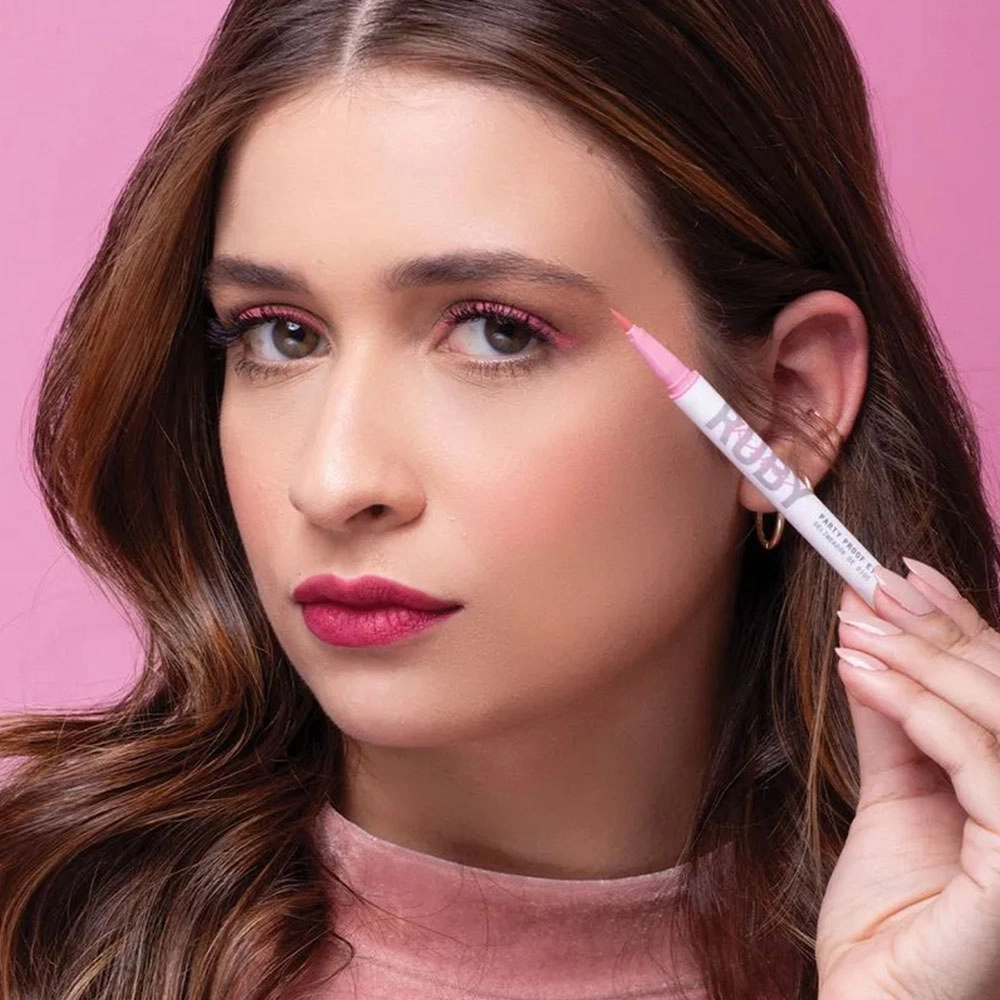 DELINEADOR EM CANETA PARTY PROOF ROSA RUBY KISSES 