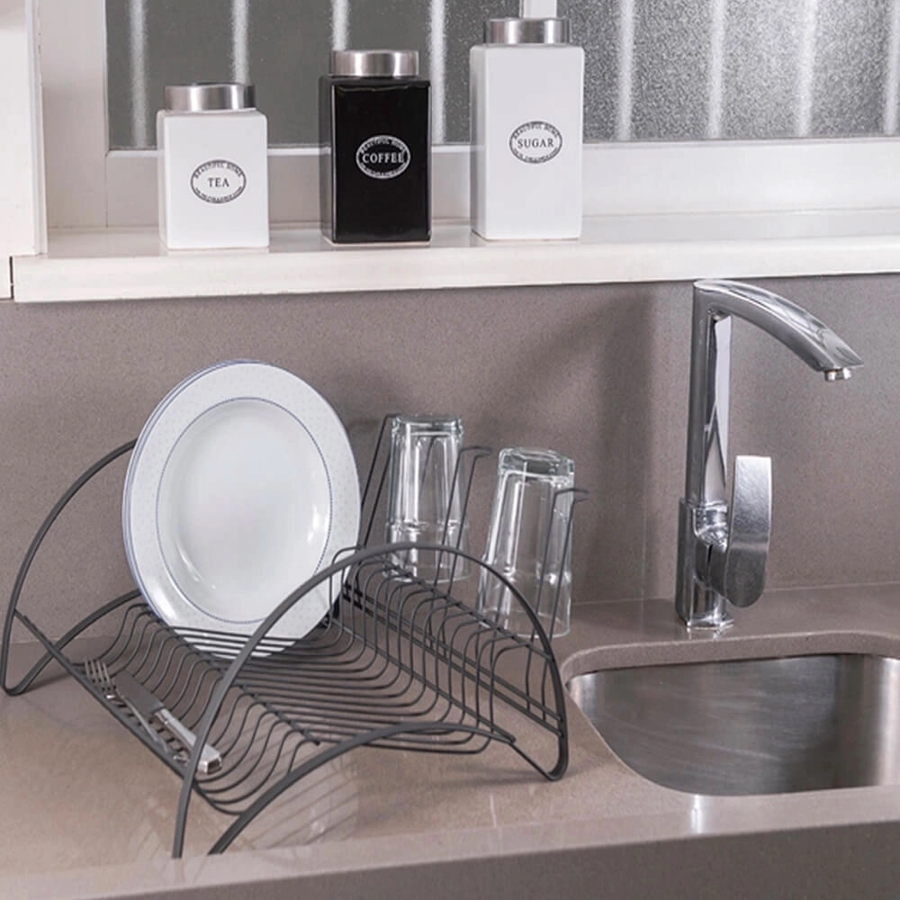 Escorredor de Louça com Suporte para Copos Inox Schmitt