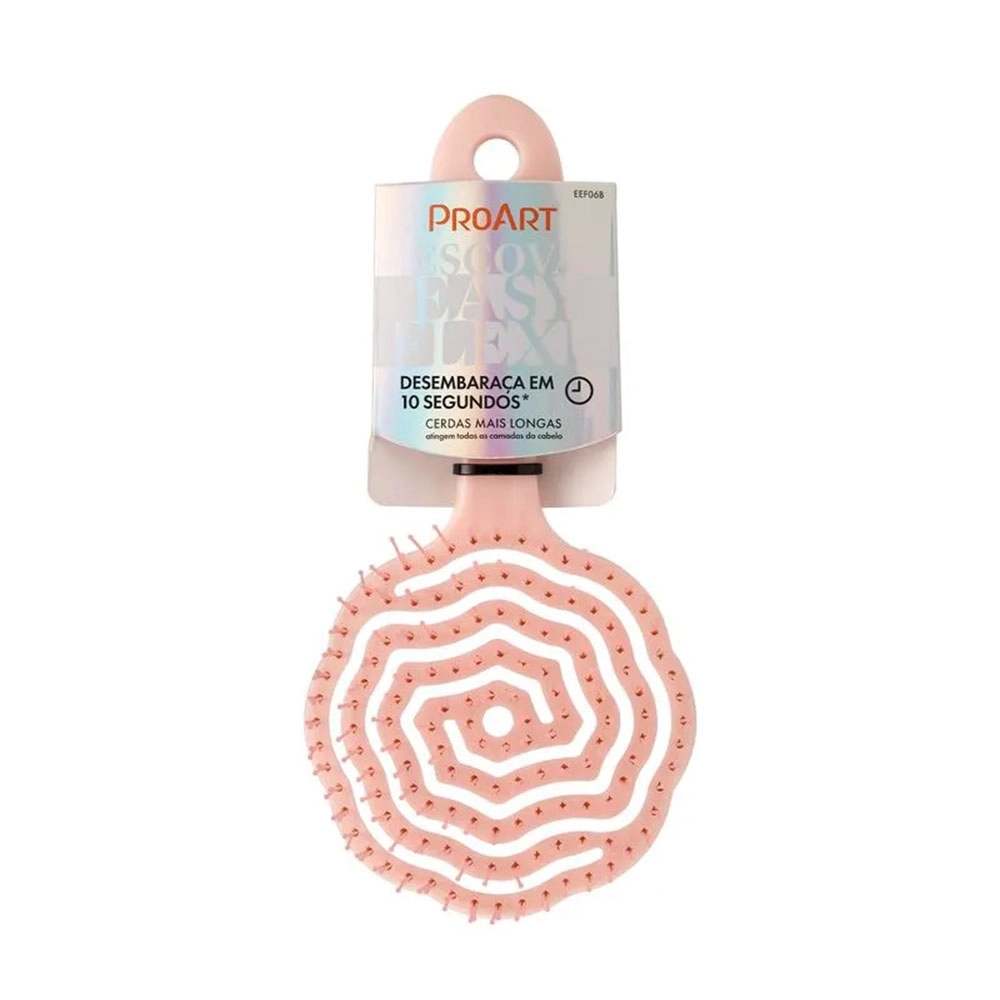 ESCOVA FLORAL EASY FLEXI PROART ROSA