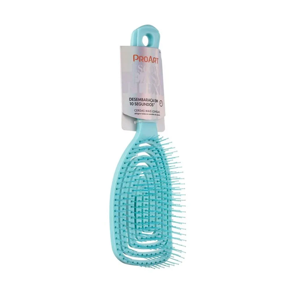 ESCOVA RAQUETE EASY FLEXI PROART AZUL 