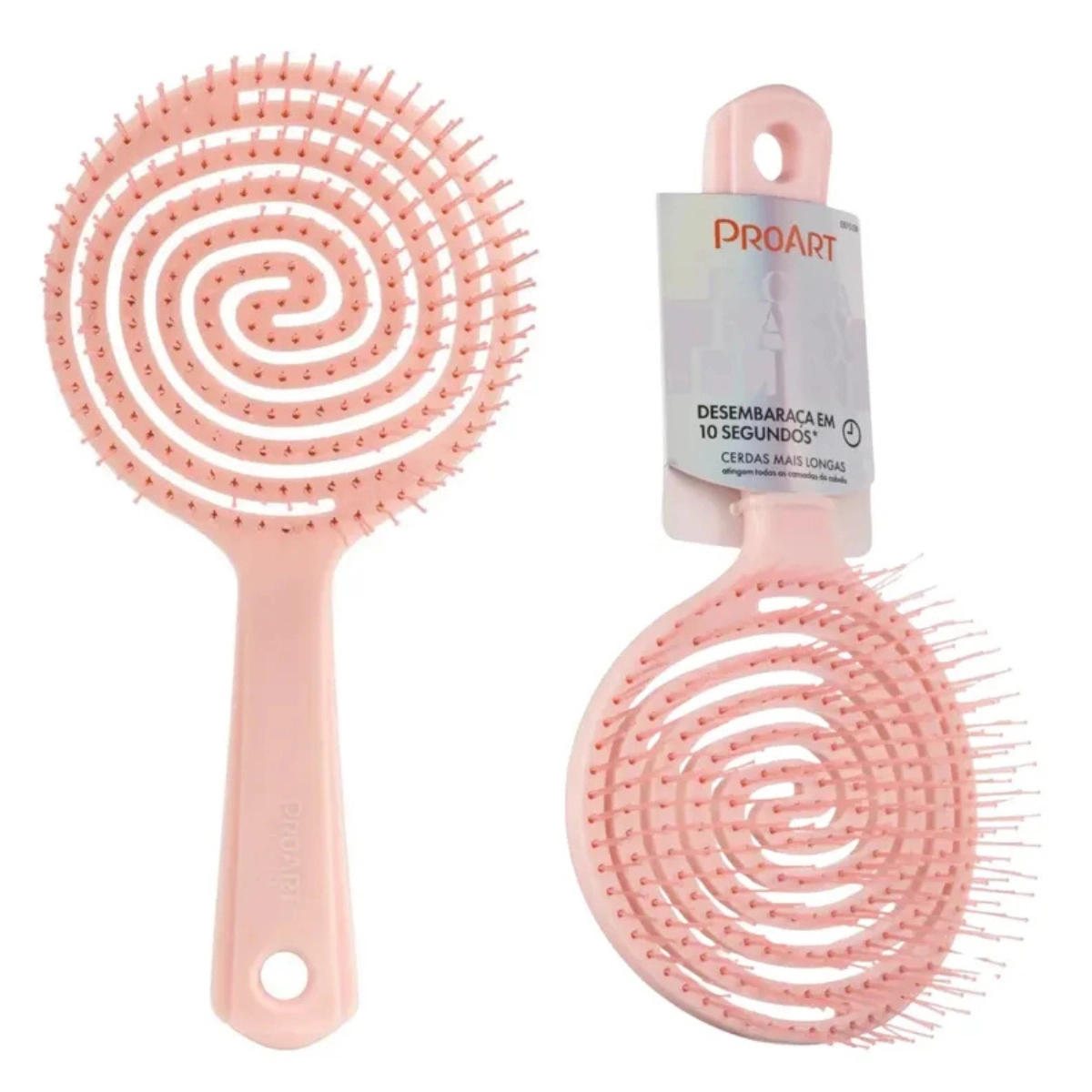 ESCOVA REDONDA DESEMBARAÇANTE EASY FLEXI ROSA PROART ESCOVA REDONDA DESEMBARAÇANTE EASY FLEXI ROSA PROART