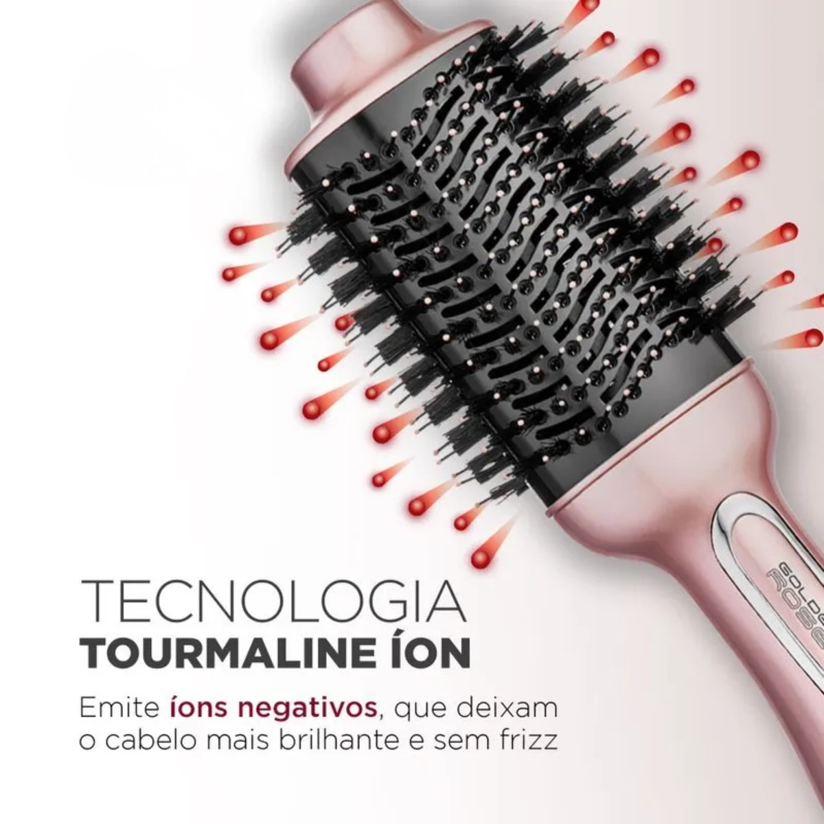 ESCOVA SECADORA E ALISADORA MONDIAL GOLDEN ROSE ES-02 1200W