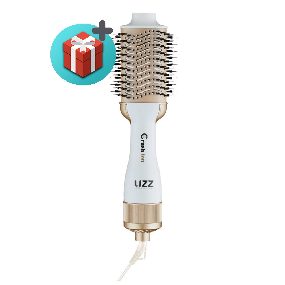 ESCOVA SECADORA PROFISSIONAL CRUSH ÍON BIVOLT LIZZ BRANCA 1300W DA5000