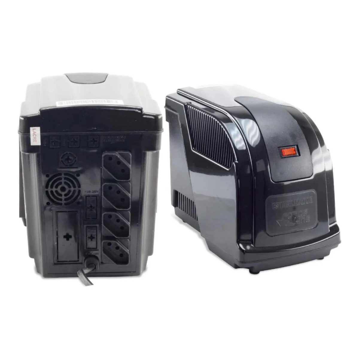 ESTABILIZADOR PARA ELETRODOMÉSTICO 3000VA TRIPOLAR PRETO BIVOLT FORCE LINE