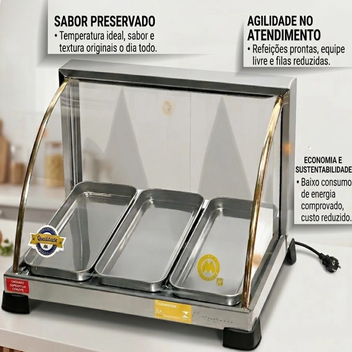 Estufa Ouro Curva X 3 Bandejas X 127v Estufa Ouro Curva X 3 Bandejas X 127v
