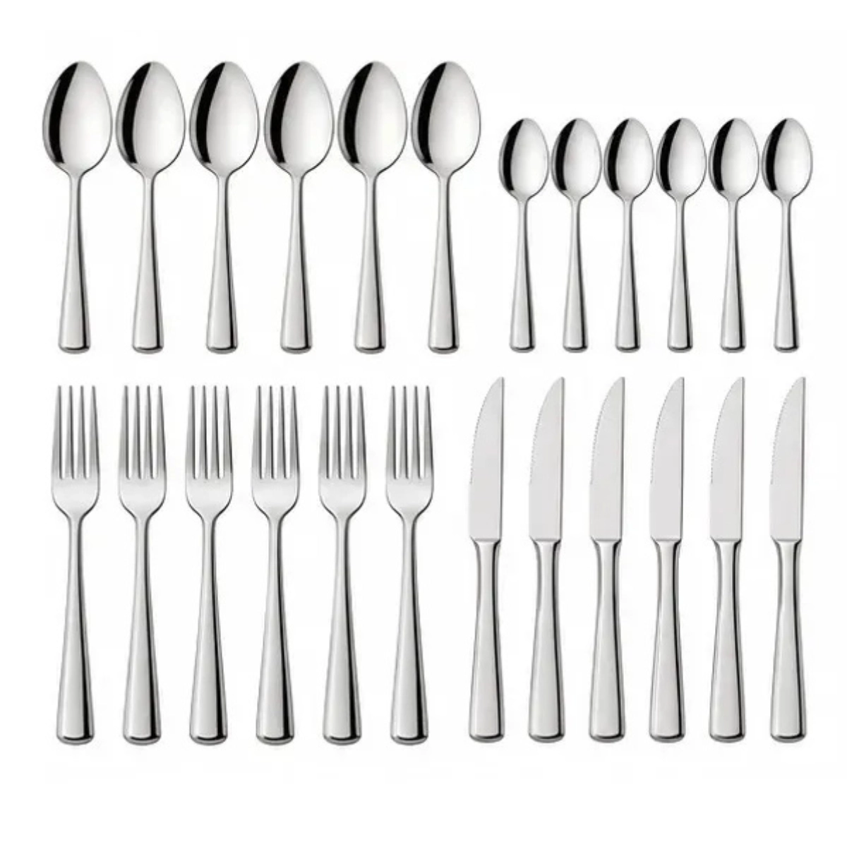 FAQUEIRO INOX LAGOA 24 PEÇAS SERVE ATE 6 PESSOAS TUUT 