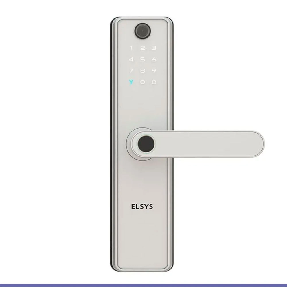 FECHADURA DIGITAL SAX DE EMBUTIR ELSYS COM CAMERA WI-FI E ABERTURA BIOMETRICA PRATA FECHADURA DIGITAL SAX DE EMBUTIR ELSYS COM CAMERA WI-FI E ABERTURA BIOMETRICA PRATA